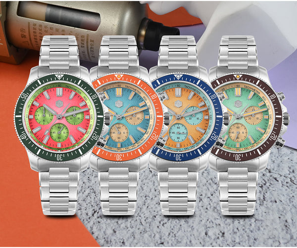 Orologio cronografo meccanico automatico Pavone SL-4801 SN0118G-JS