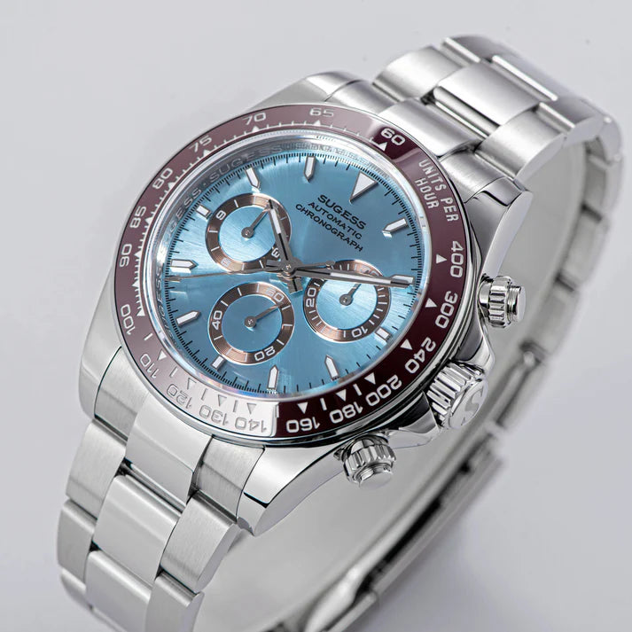 Cronografo automatico S418-2.006 Quadrante blu ghiaccio Professionale