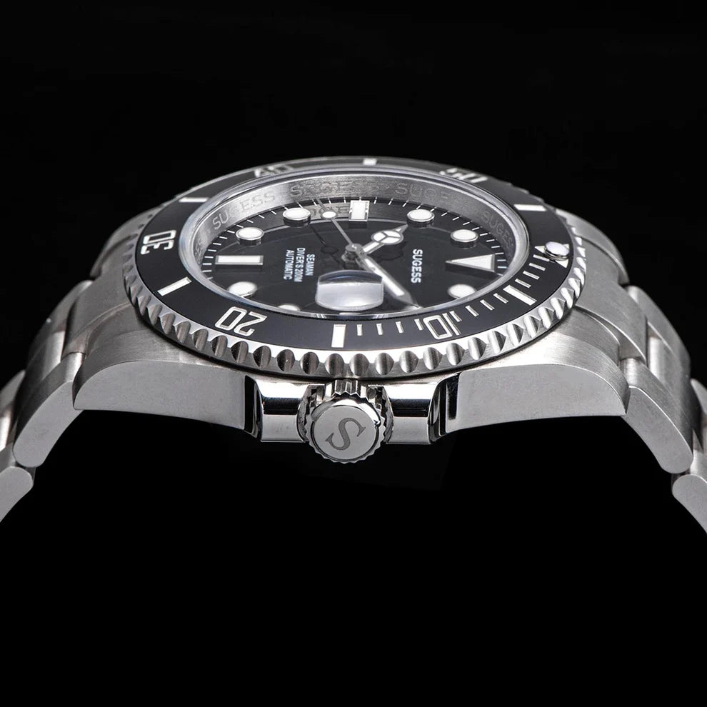 Orologio meccanico automatico subacqueo Ocean Star Nero