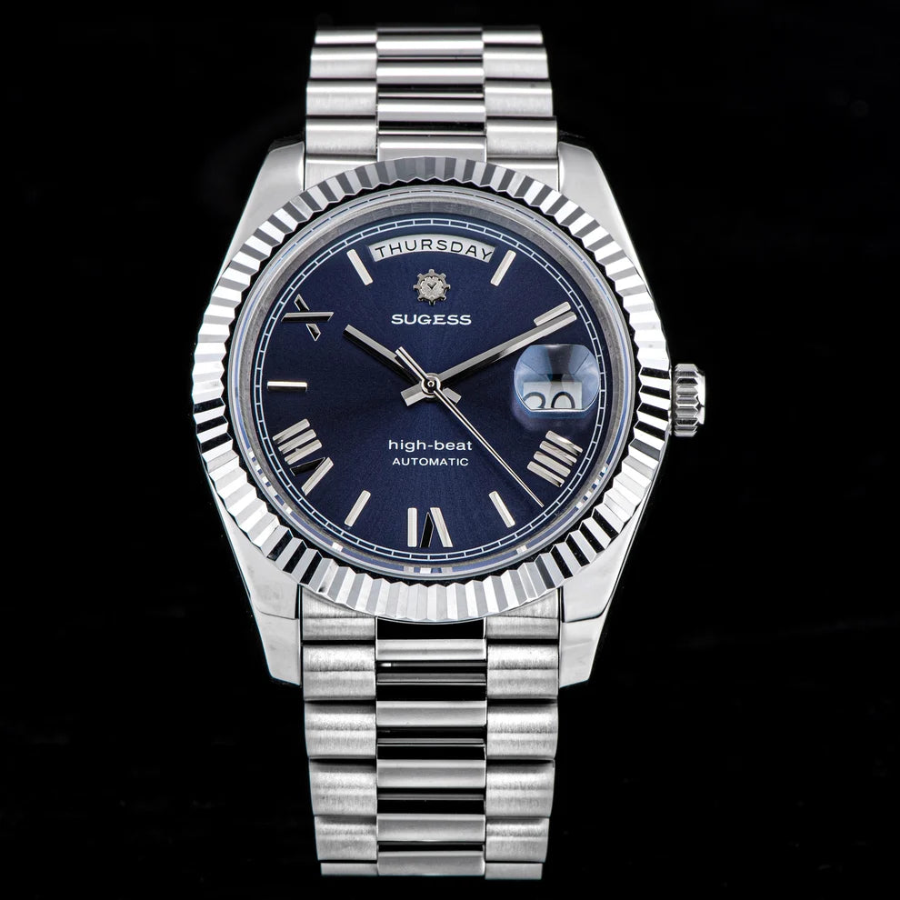 Orologio meccanico automatico subacqueo PRESIDENT Blu