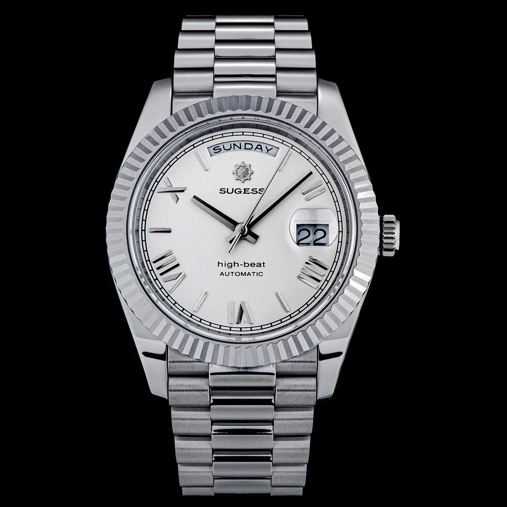 Orologio meccanico automatico subacqueo PRESIDENT Bianco