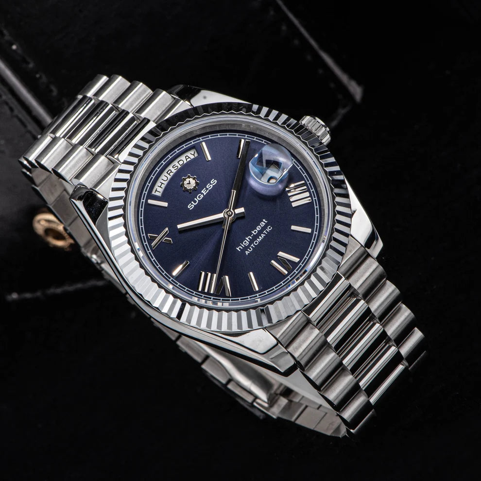 Orologio meccanico automatico subacqueo PRESIDENT Blu