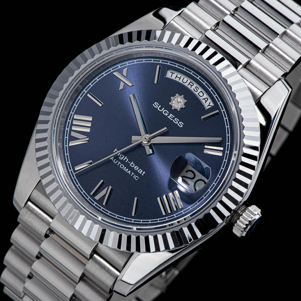 Orologio meccanico automatico subacqueo PRESIDENT Blu