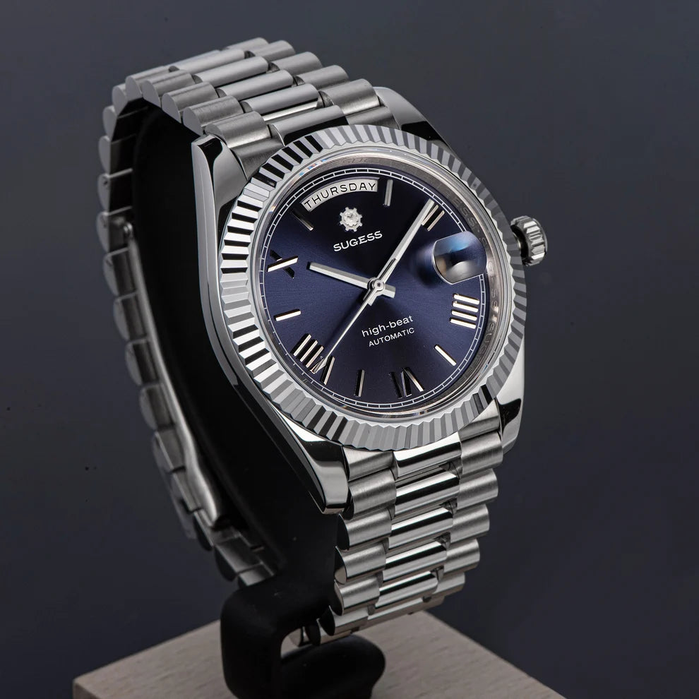 Orologio meccanico automatico subacqueo PRESIDENT Blu