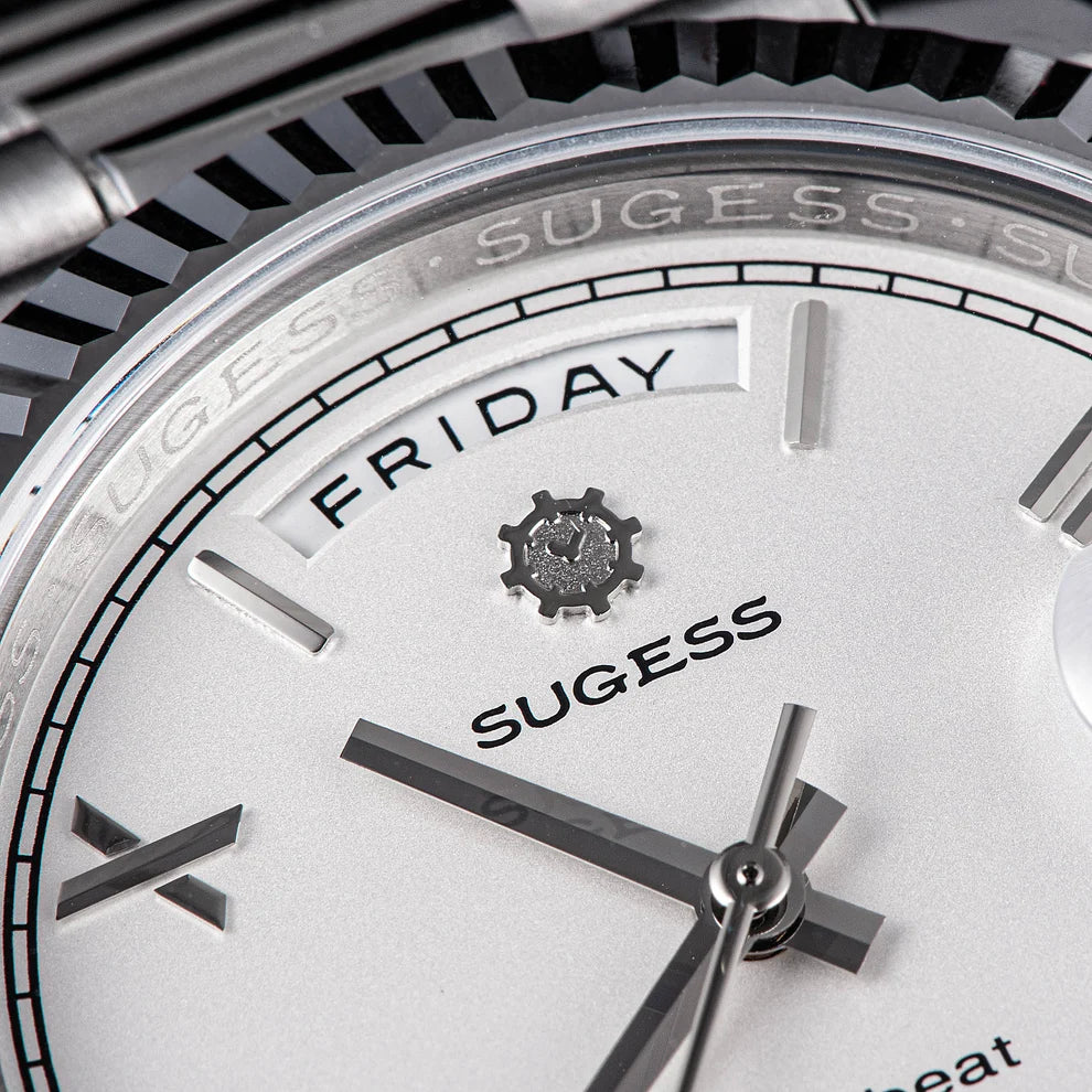 Orologio meccanico automatico subacqueo PRESIDENT Bianco