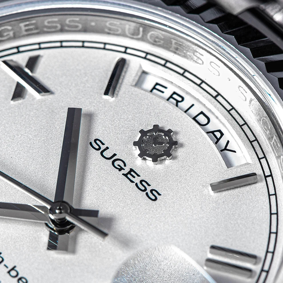 Orologio meccanico automatico subacqueo PRESIDENT Bianco