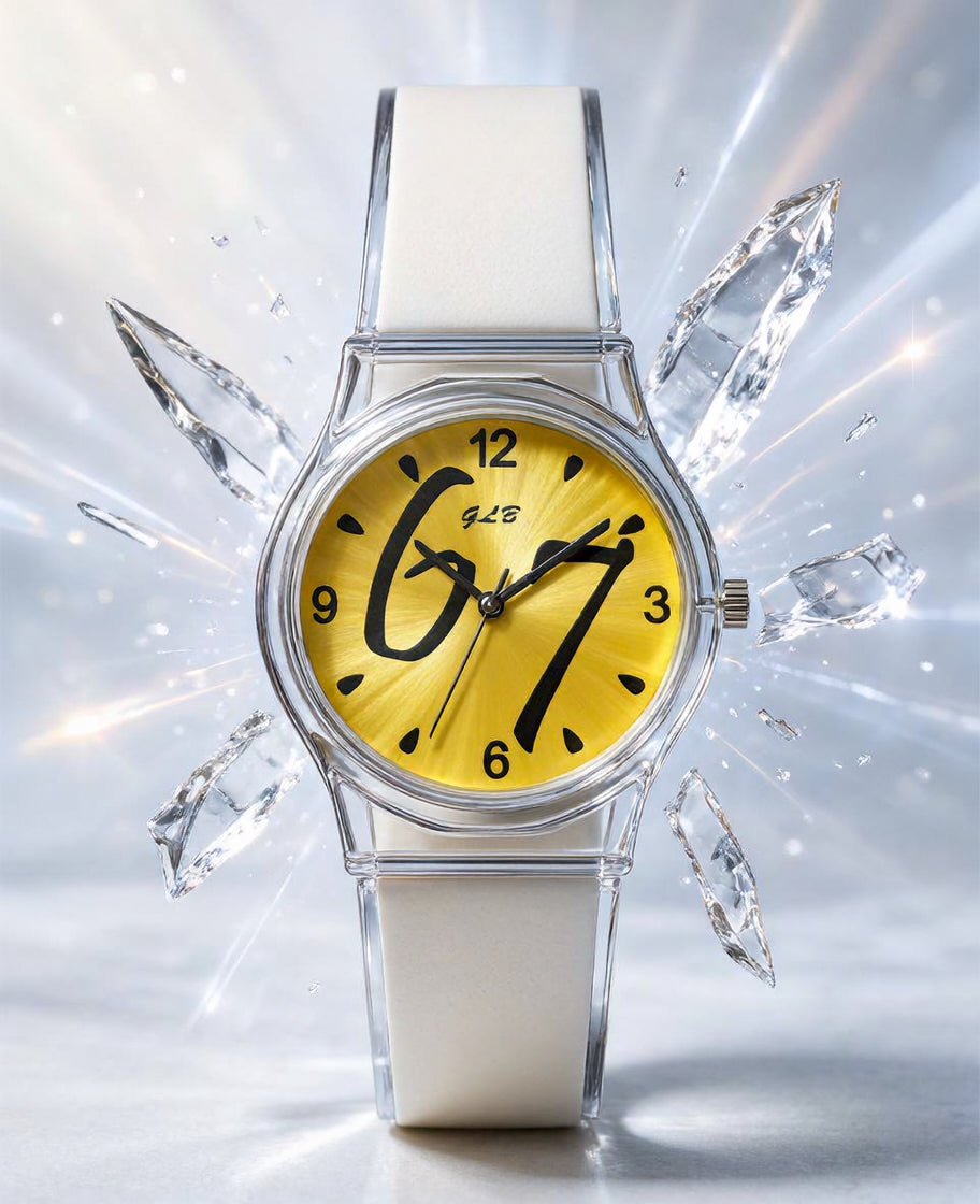 Orologio Six Seven SUN quadrante giallo tra le stalattiti