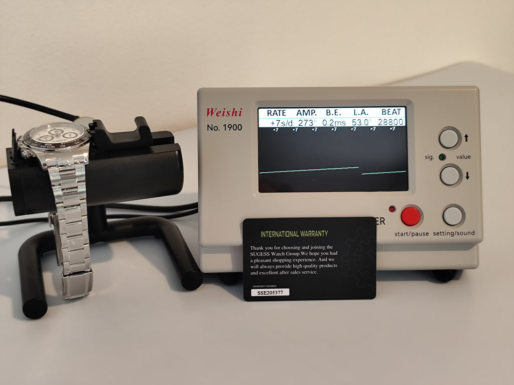 0.7 Cronografo meccanico automatico bianco