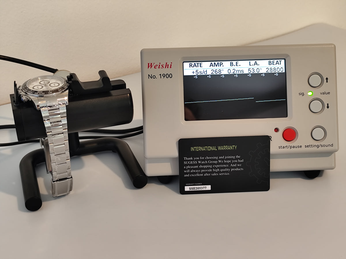 0.7 Cronografo meccanico automatico bianco