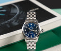 Orologio meccanico Cronos Vintage Pilot L6012 blu