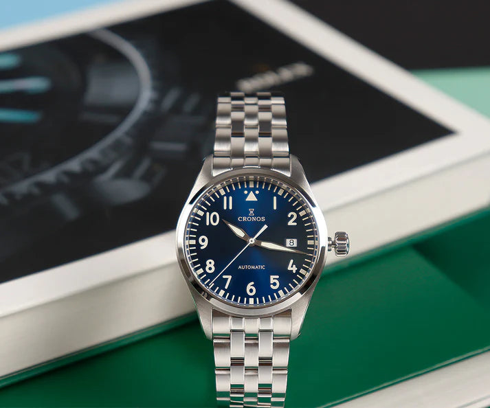 Orologio meccanico Cronos Vintage Pilot L6012